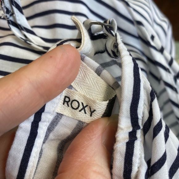 Roxy Sundress - Black /White Stripes -M - Picture 3 of 5